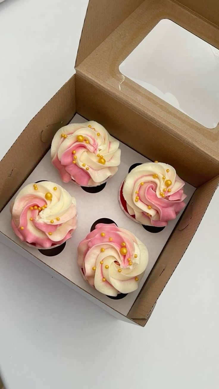 4 pcs cupcake box
